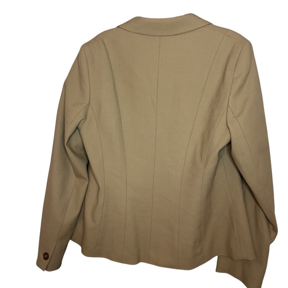 Talbots wool blazer Tan Women's Blazer  petite size 6 - Picture 2 of 9